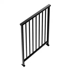 Direct Factory Delivery Black Aluminum Porch Fence Railing