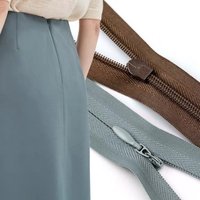 Vente en gros Fermeture à glissière invisible réversible multicolore Ruban à glissière invisible en nylon bidirectionnel pour vêtements d'allaitement