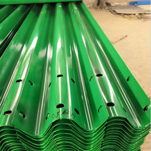 Birinci Sınıf Karayolu Güvenlik Bariyeri Çelik Oluklu Çarpışma Önleyici Çift Dalgalı Toz Boyalı Korkuluk - Product Image 6