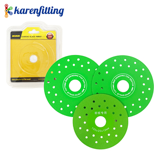 Disco de Corte de Diamante Verde con Diseño de Orificios Ventilados, Accesorio para Amoladora Angular - Product Image 1
