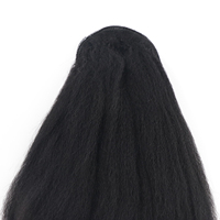 Extension de cheveux brésiliens Kinky Straight Drawstring Ponytail Afro Kinky Curly Texture 10-30 Inch Yaki Style