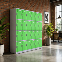 Casier de bureau personnalisé en ABS, armoire de rangement pour employés, casier pour salle de pause ou vestiaire de bureau