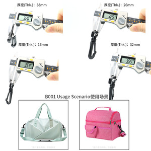 Gancho giratorio de plástico multiusos, 16mm, 20mm, 26mm, 32mm, 38mm, para correas de bolsos, hebillas, accesorio resistente al desgaste - Product Image 4