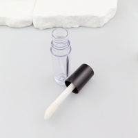 Conteneur de rouge à lèvres transparent de haute qualité avec logo personnalisé, nouveau, coloré, avec bouchon à vis, tube de gloss à lèvres, flacon de 4,6 ml