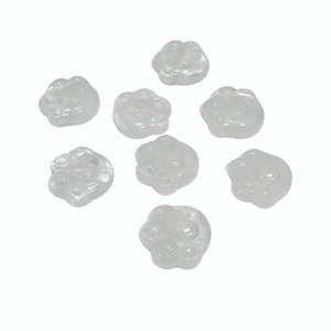 Pierre précieuse naturelle, cristal de guérison, décoration d'intérieur, cadeau pour animaux de compagnie, sculpture de patte de chat ou de chien - Product Image 2