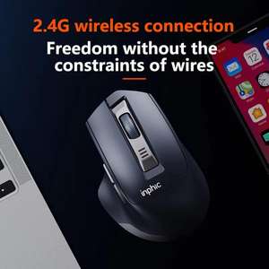 Souris sans fil <span class=keywords><strong>Inphic</strong></span> M9 2.4G en gros, souris ergonomique silencieuse pour ordinateur de bureau et domicile - Product Image 2