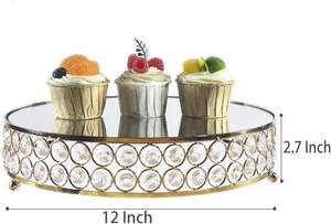 ขาตั้งเค้กโลหะคุณภาพสูง น้ำหนักเบา ป้องกันสนิม ประกอบง่าย ดีไซน์ทันสมัย ผิวขัดเงา สำหรับจัดแสดงเค้กในงานปาร์ตี้อย่างมีสไตล์ - Product Image 6