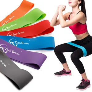 Zhensheng nuovo marchio personalizzato stampato corto Mini elastico gamba dell'anca esercizio di resistenza delle fasce di allenamento