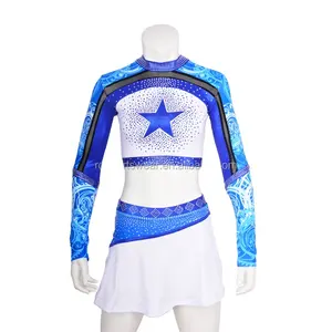 Costumi di danza allegria sublimata sublimazione cheerleading uniformi di allegria uniformi costume da cheerleader