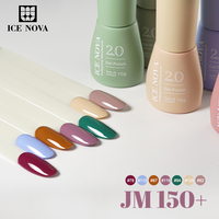 Ensemble de vernis à ongles en gel ICE NOVA, 8 couleurs, kit de vernis à ongles en gel UV professionnel, 10 ml, longue durée, boîte pour fournitures de manucure sans Hema/TPO, salon