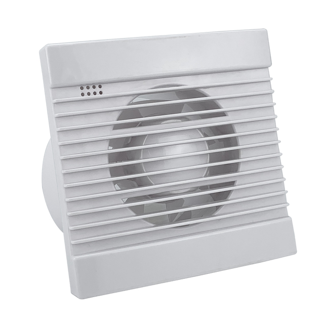 Exhaust Fan Supplier 200mm 150CFM Square Auto Shutter Bathroom Plastic Extractor Ventilation Fan With Humidity Sensor