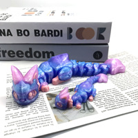 Vente en gros : Jouet de décompression en plastique imprimé en 3D, souris dragon adorable, articulé et mobile, direct usine, cadeau d'anniversaire créatif