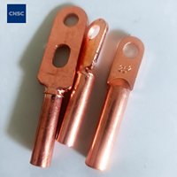 Embout de câble en cuivre étamé à double trou DT-2, borne à paroi épaissie pour transformateur et appareillage électrique 16-600mm²