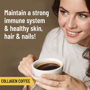 Kollagen Kaffeepulver Glutathion Vitamin C Biotin Haut aufhellung Haar Nagel Gesundheit Adult Organic Beauty Coffee Supplement - Product Image 2