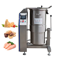 Commerciële automatische 70 liter voedselprocessor met regelbare snelheid, 11kW, voor kaas, fruit, maïs, groenten, hummus, worst en vlees.