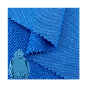 100% Polyester French Terry <span class=keywords><strong>Knit</strong></span> Stoff Hochwertige Imitation Baumwolle für weiche Hoodies Hosen Röcke Schals 100d Garn Metallic - Product Image 2