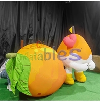 Dessin animé personnalisé publicité gonflables fruits modèle géant gonflable mangue homme ballon pour les activités du centre commercial