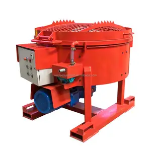 Electric Refractory Mortar Pan Mixer 500KG Portable Cement Mixer Castable Refractory Mixer