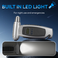 Manomètre numérique multifonction haute précision avec rétroéclairage LED bicolore, brise-vitre, coupe-ceinture de sécurité, en plastique ABS, PSI