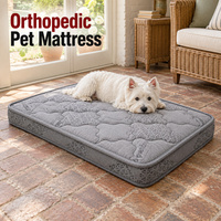 Matelas orthopédique pour chien avec housse lavable amovible et options d'emballage à marque privée