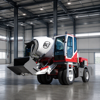 Camion malaxeur à béton autochargeant polyvalent, petite centrale à béton pour les sites de développement des infrastructures