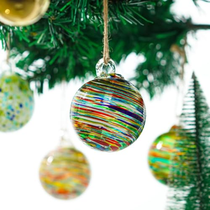 Boules de Noël personnalisées en verre peintes à la main, décorations de Noël 2026, fournitures de fêtes, boules de Noël de 15 cm et 20 cm, ornements pour arbre de Noël - Product Image 5