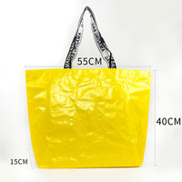 Sacs de shopping en polypropylène tissé laminé réutilisables de haute qualité avec logo personnalisé