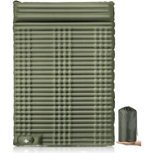 Colchón de Aire Ultraligero para 2 Personas, Colchoneta de Camping de Nailon 40D, Tela Compuesta de TPU, Colchoneta Inflable Doble con Bomba de Pie y Almohada - Product Image 2