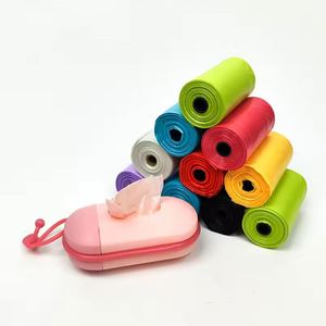 Eco-Friendly EPI Plastic Poop Bags for Pet <b>Dogs</b> Fruit Scent Waterproof Colorful White Green <b>Pink</b> Red - Product Image 2