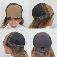 Perruque médicale en cheveux naturels avec construction Lace Front, bonnet doux et respirant, raie naturelle, ajustement sûr pour usage quotidien
