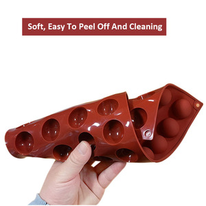 Moldes <span class=keywords><strong>de</strong></span> silicona con forma <span class=keywords><strong>de</strong></span> Media bola <span class=keywords><strong>para</strong></span> hornear, <span class=keywords><strong>para</strong></span> pastel <span class=keywords><strong>de</strong></span> <span class=keywords><strong>Chocolate</strong></span>, medio círculo, 6 agujeros - Product Image 6