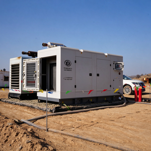 Groupe électrogène silencieux au <span class=keywords><strong>gaz</strong></span> naturel 200 kW triphasé 380 V télécommandé 95 % d'efficacité avec base antichoc pour alimentation de secours fiable - Product Image 2