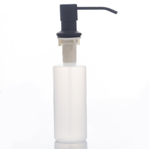 Distributeur de savon pour évier en acier inoxydable 304 noir, bouteille de savon à vaisselle et de désinfectant pour les mains - Product Image 1