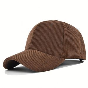 Gorra de Béisbol de Pana Lisa Bordada de 6 Paneles, Estilo Dad Hat, Unisex, Multicolor, de Moda, al por Mayor - Product Image 3