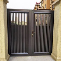 Porte d'entrée de luxe en alliage d'aluminium à glissière automatique, sécurité domestique, prix d'usine, vente chaude