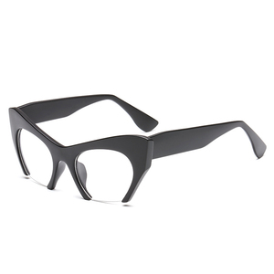 1536 Montature per <span class=keywords><strong>Occhiali</strong></span> da Vista Stile Occhio di Gatto, Lenti Ottiche <span class=keywords><strong>Trasparenti</strong></span>, Montatura Semi-Rimless Personalizzata alla Moda per <span class=keywords><strong>Donna</strong></span> - Product Image 4