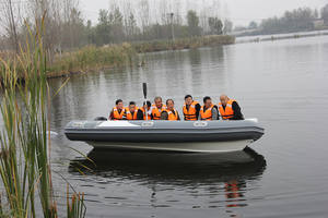 Bote inflable de 4,2 m, ZB-420 deportivo de suelo de aluminio con certificado CE - Product Image 2