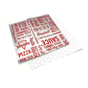 8 "10" 12 "14" stampa su misura di cibo colorato da avvolgere in carta di alluminio a nido d'ape Design Hamburger involucro