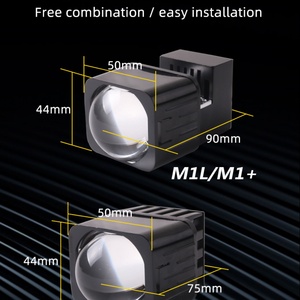 Auto Lighting System 40w Led Bulbs Mini Matrix Led <b>Projector</b> Lens for Car Bi Led Lens Driving Light <b>Laser</b> Lights Led Headlight - Product Image 3