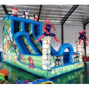 Double-Side Kids <b>Inflatable</b> Castle PVC Material Easy Setup 300-500kg Capacity-Perfect <b>Christmas</b>/Halloween Dry Slide for - Product Image 1