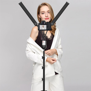 <span class=keywords><strong>Lampe</strong></span> <span class=keywords><strong>LED</strong></span> à double bras pour studio photo, longue bande lumineuse <span class=keywords><strong>LED</strong></span> avec trépied, écran LCD, éclairage photographique pour selfie 3000-6000K - Product Image 6