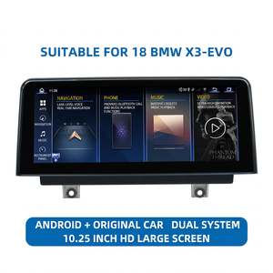 Radio multimedia para coche con pantalla táctil HD de 10.25 pulgadas y sistema Android para BMW X3 G01 EVO 2018, con navegación GPS y Carplay inalámbrico. - Product Image 1