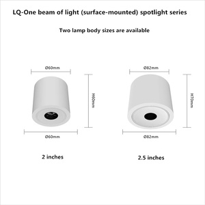ไฟสปอร์ตไลท์ LED ติดผนังในร่ม, ไฟ LED ติดเพดาน 3-10W AC220V(10%) ไฟเพดาน COB ป้องกันแสงสะท้อนที่ทันสมัยสำหรับห้องนั่งเล่น โฮมออฟฟิศ - Product Image 2