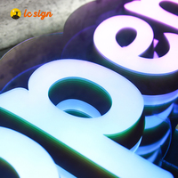 Lettres en miroir infini en PVC LED 3D personnalisées en usine, logo de marque, enseigne ouverte, décoration murale, néon 12V