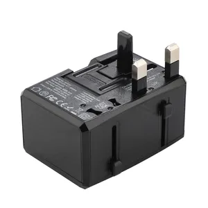 RRTRAVEL adaptor steker Universal, colokan adaptor perjalanan dunia, adaptor perjalanan Global PD20W Qc3.0 colokan Universal dengan soket AC