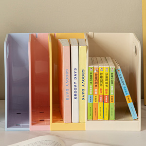<b>Desktop</b> <b>Shelf</b> Plastic Book Storage Organizer For Books Pens Stationery Student Desk Use - Product Image 3