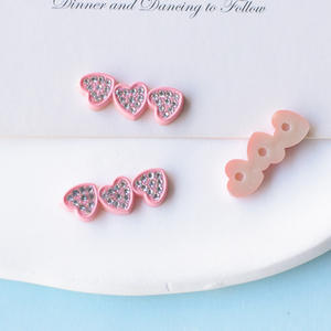 Vente en gros de bijoux en résine pentagramme incrustée de diamants roses argentés, ornements de cheveux à dos plat, breloques, étoile en résine pour la décoration - Product Image 5