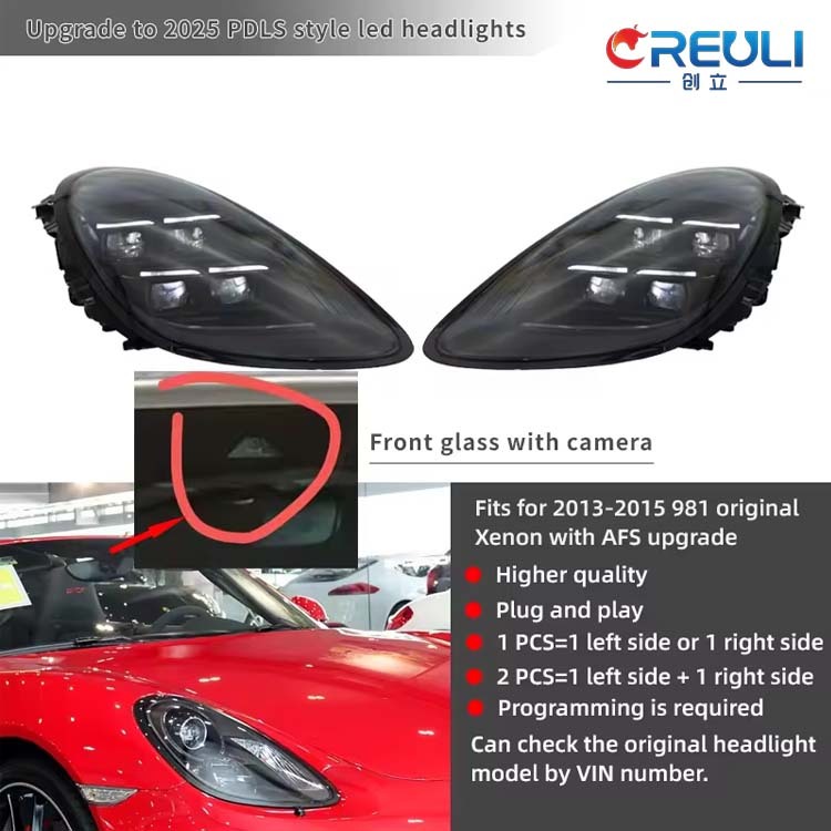 For 981 original xenon lights with AFS and camera upgrade