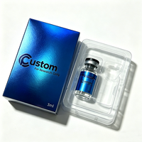 Emballage personnalisé avec logo, flacon pharmaceutique, boîte pliable en papier pour médicaments peptidiques, 3 ml, 5 ml, 10 ml