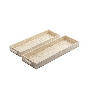 ถาดเสิร์ฟทำจากไม้และหอยมุกถาดใส่ช็อคโกแลต2ขนาด - Product Image 1